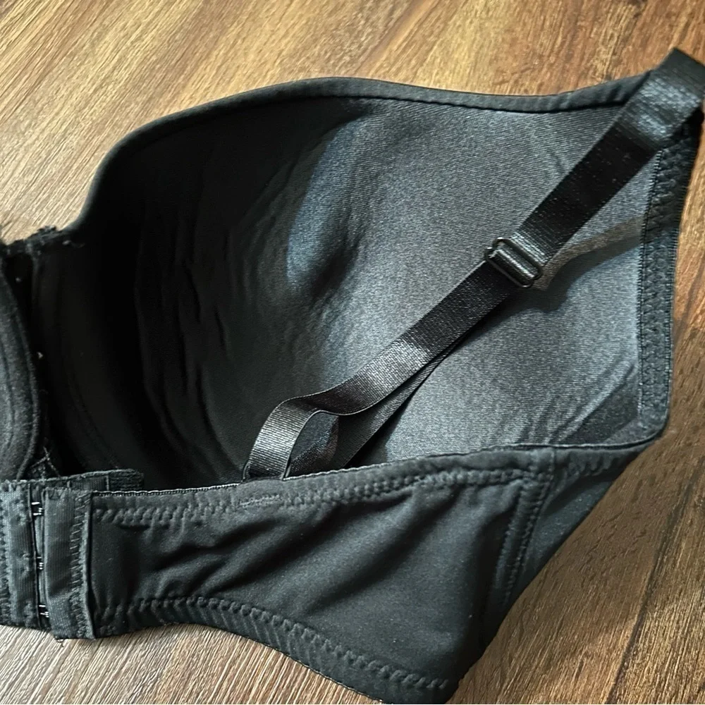 Delta Burke Black Full Coverage Bra 40DD